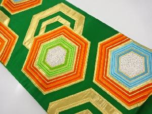 アンティーク　亀甲模様織り出し袋帯（材料）